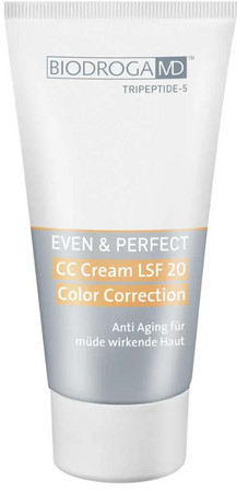 Biodroga MD Even and Protect CC cream LSF 20 Color Correction CC cream for tired skin with UV protection SPF 20