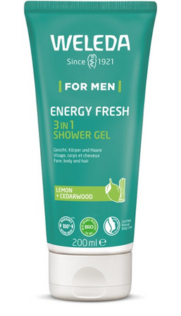Weleda 3v1 Shower Gel For Men Energy Fresh sprchový gel 3v1 pro muže