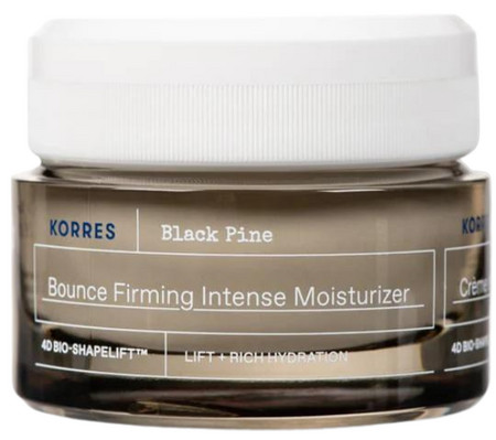 Korres Black Pine 4D Bio-ShapeLift™ Bounce Firming Intense Moisturizer straffende Feuchtigkeitscreme für trockene Haut