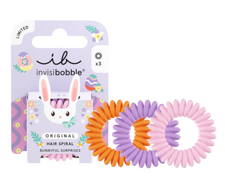 Invisibobble Kids Original Easter Bunnyful Surprises set of hair elastics
