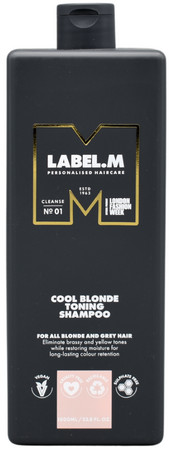 label.m Cool Blonde Toning Shampoo tónovací šampon pro blond a šedé vlasy