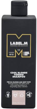 label.m Cool Blonde Toning Shampoo toning shampoo for blonde and grey hair