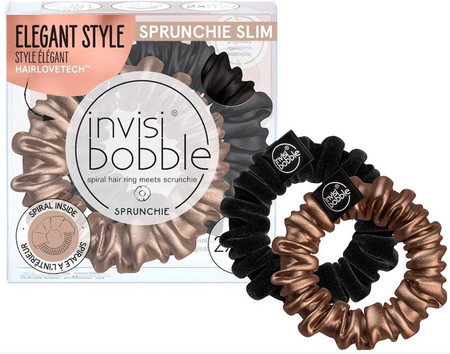 Invisibobble Sprunchie Slim hair elastics in plastic packaging