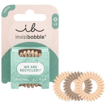Invisibobble Earth Original Set aus umweltfreundlichen Spiral-Haargummis