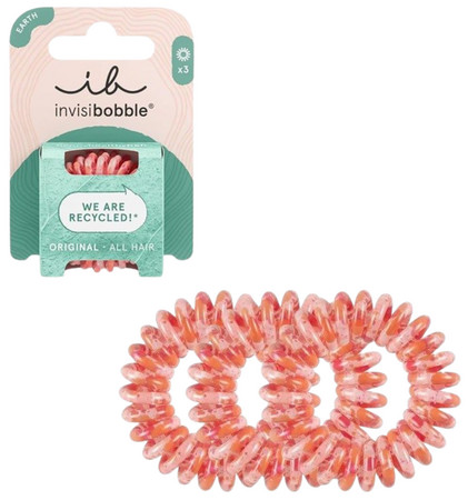 Invisibobble Earth Original set of eco-friendly spiral hair elastics