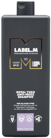 label.m Royal Yuzu Anti-Frizz Shampoo šampón proti krepovateniu pre vlnité a kučeravé vlasy