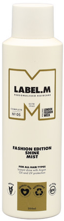 label.m Fashion Edition Shine Mist hair gloss with argan oil and UV protection