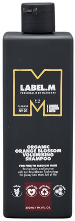 label.m Organic Orange Blossom Volumising Shampoo šampón s pomarančovým kvetom pre objem vlasov