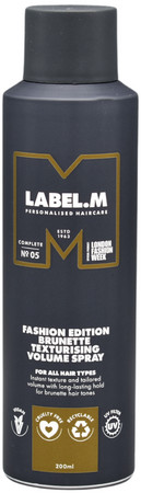 label.m Fashion Edition Brunette Texturising Volume Spray shaping volumizing spray for brunettes