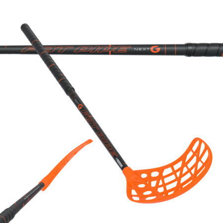Fat Pipe NEXT-G 31 CTRL black/neon orange oval Floorball stick