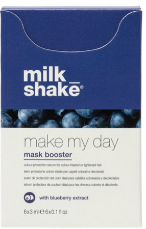 Milk_Shake Make My Day Mask Booster Blueberry Serum zum Schutz gefärbter Haare mit Blaubeeren