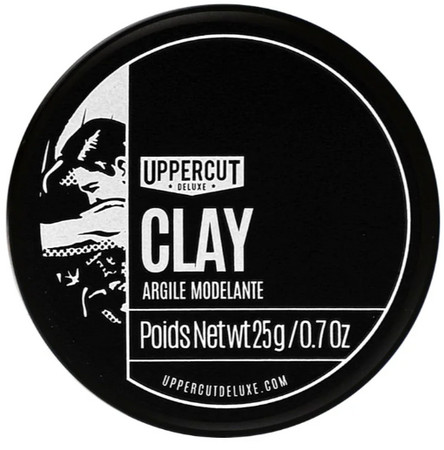 Uppercut Deluxe Clay Mini styling clay with a fine shine