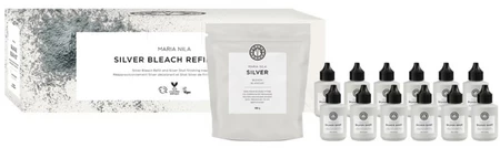 Maria Nila Balayage Bleach Refill + Silver Shots zesvětlující prášek + neutralizátor teplých tónů