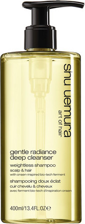 shu uemura Gentle Radiance Deep Cleanser light cleansing shampoo for all hair and scalp types
