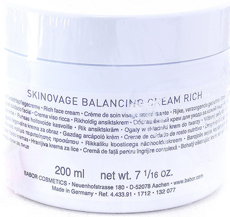 Babor Skinovage Balancing Balancing Cream Rich feuchtigkeitsspendende Gesichtscreme für Mischhaut