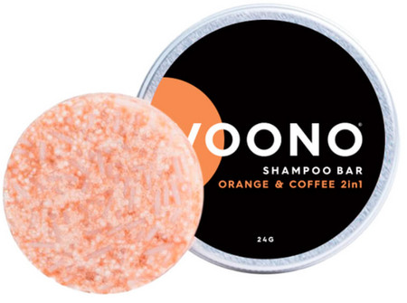 Voono Shampoo Bar Orange & Coffe 2in1 Mini-Shampoo mit Orange und Kaffee