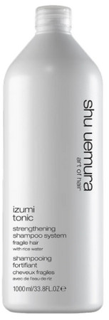 shu uemura Izumi Tonic Haircare Strengthening Shampoo posilňujúci šampón s ryžovou vodou pre krehké a oslabené vlasy