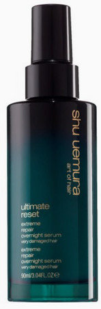 shu uemura Extreme Repair Overnight Serum noční sérum pro poškozené vlasy