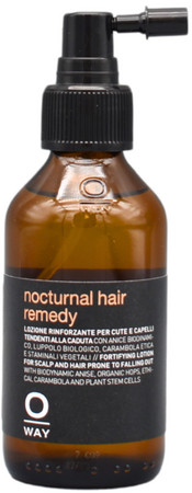 Oway Nocturnal Hair Remedy fortifying lotion for scalp and hair prone to falling out