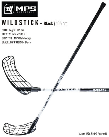 MPS Wildstick black Florbalová hokejka