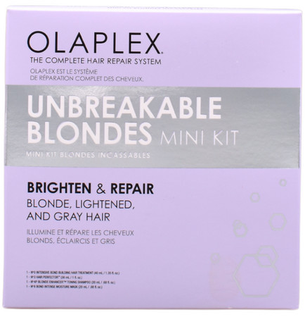 Olaplex Unbreakable Blondes Mini Kit Set mit Miniprodukten für blondes Haar