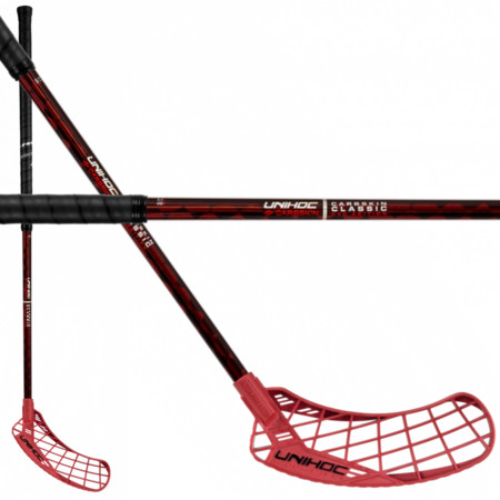 Unihoc EPIC CARBSKIN FL 29 OVAL radiant red Floorball stick