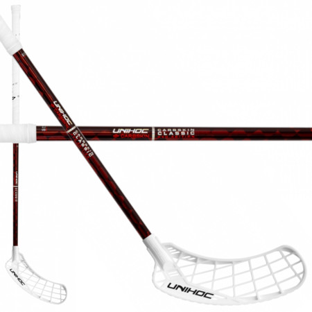 Unihoc EPIC CARBSKIN FL 26 OVAL radiant red Floorball stick