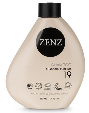 ZENZ Organic Rhassoul Pure Shampoo No. 19 šampon pro suché, kudrnaté a barvené vlasy