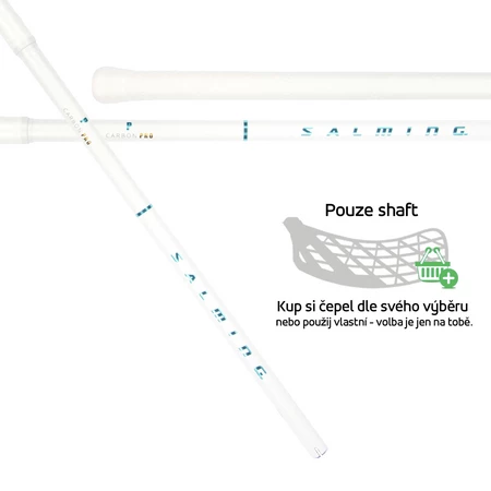 Salming P-Series Carbon Pro F29 White/Cyan Schaft für Unihockeyschläger