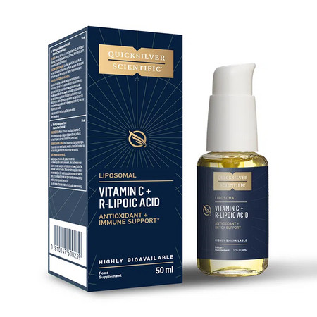 Quicksilver Scientific Liposomal Vitamin C with R-Lipoic Acid Doplnok stravy na podporu detoxikácie