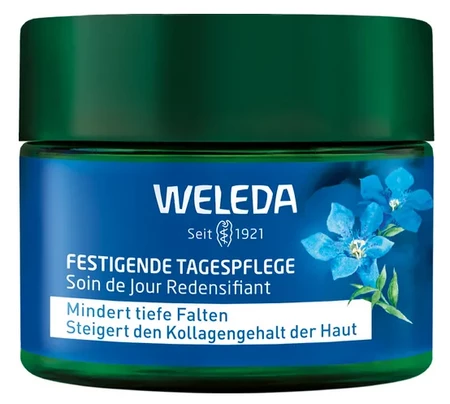Weleda Firming Day Cream Blue Gentian and Edelweiss liftingový denní krém pro sametově hebkou pleť