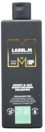 label.m Honey & Oat Moisturising Shampoo feuchtigkeitsspendendes Shampoo mit Honig- und Haferextrakten