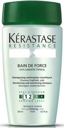 Kérastase Resistance Bain De Force Shampoo posilující šampon pro oslabené a poškozené vlasy