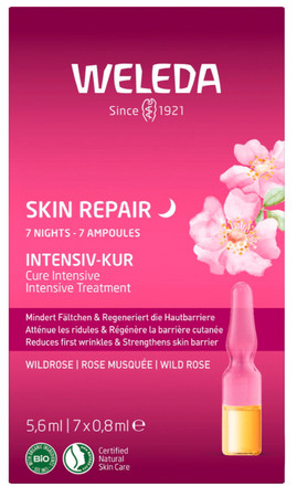 Weleda Wild Rose Skin Repair nočná intenzívna sada kúr s divokou ružou