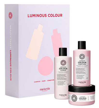 Maria Nila Luminous Color Beauty Box gift set for gloss and color protection