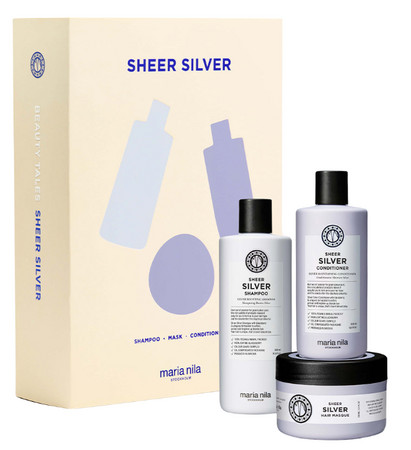 Maria Nila Sheer Silver Beauty Box Gift set for blonde and bleached hair