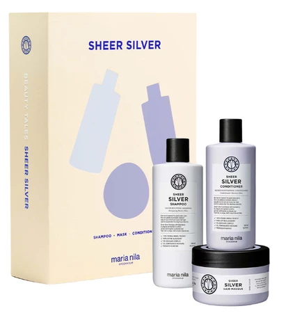 Maria Nila Sheer Silver Beauty Box Gift set for blonde and bleached hair