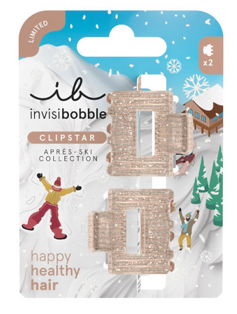 Invisibobble Aprés-Ski Shimmer elegantné trblietavé sponky do vlasov