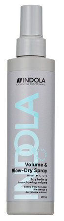 Indola Finish Volume & Blow-Dry Spray Vegan sprej pre zväčšenie objemu vlasov a ľahké fénovanie