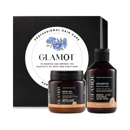Glamot Pure Viva Wave Set Geschenkset zur Pflege von lockigem und welligem Haar