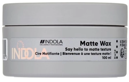 Indola Texture Matte Wax Vegan profesionální vosk pro matný vzhled a flexibilní styling