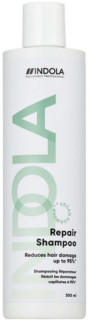 Indola Repair Shampoo Vegan regeneračný šampón pre poškodené a porézne vlasy