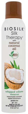 BioSilk Organic Coconut Oil Whipped Volume Mousse whipped volume mousse
