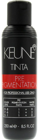 KEUNE Tinta Pre-Pigmentation předpigmentační fluid pro obnovu barvy a přípravu vlasů na barvení.