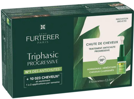 Rene Furterer Triphasic Progresive Anti-Hair Loss Treatment Kur für hereditäre Ausdünnung der Haare