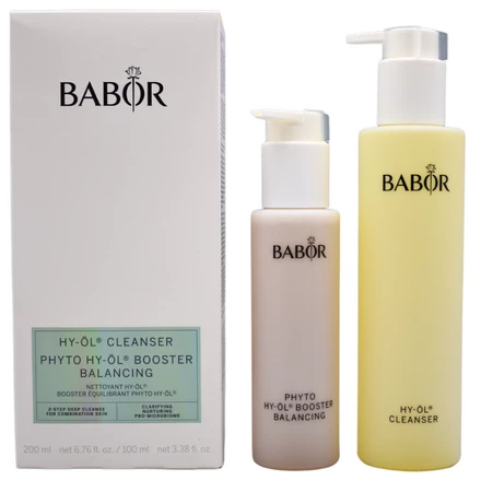 Babor Cleansing HY-ÖL Cleanser & Phyto HY-ÖL Booster Balancing Set čistící sada pro smíšenou a mastnou pleť