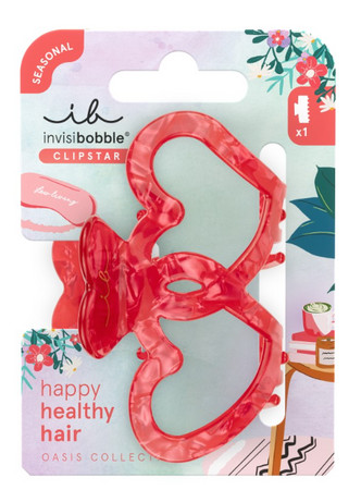 Invisibobble Oasis Clipstar M Lovers Nest stredný škripec do vlasov pre rôzne typy vlasov