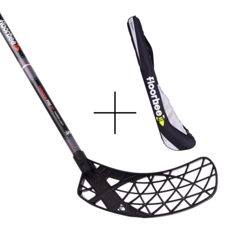 FLOORBEE TYPHOON PRO 27 Carbon Light + Stickbag Set florbalky s vakem
