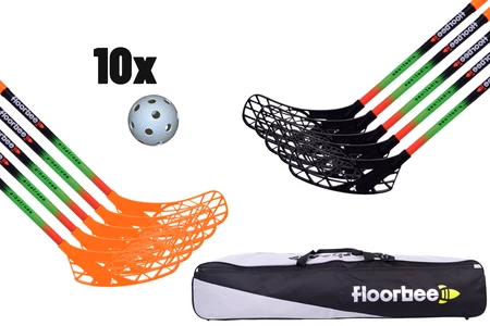 FLOORBEE Albatross Mini + Toolbag and balls Unihockey-Set