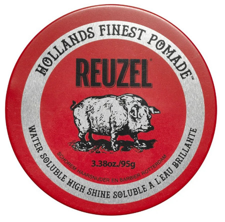 Reuzel Red Pomade Water Soluble High Sheen Haarpomade für Glanz